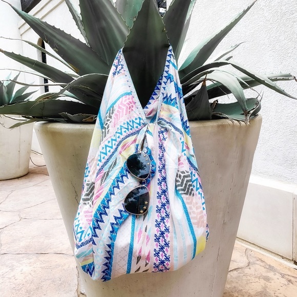 Handcrafted Cotton Bohemian Gypsy Bag - Picture 1 of 6